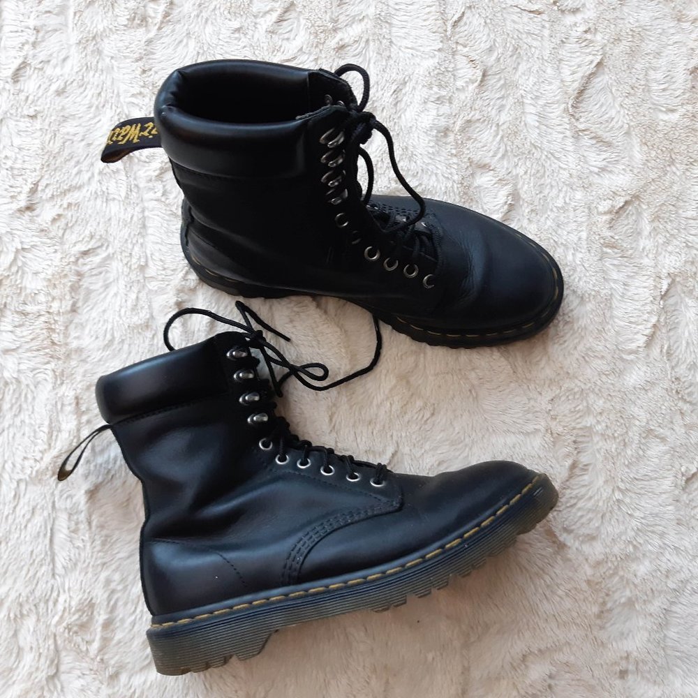 Dr. Martens black leather boots